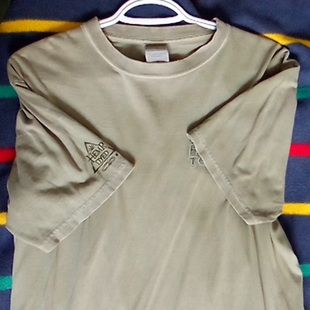 Crazy Shirts Presents Hemp Tonic Graphic T-Shirt - Tan Green - Picture 7 of 8